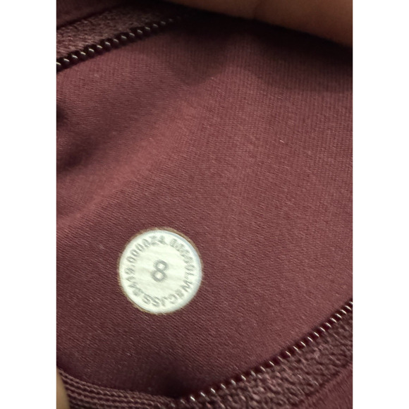 Lululemon Leggings Womens Size 8 Purple Side Pockets Back Zip Pocket - Picture 7 of 7